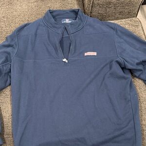 Vineyard Vines Blue Quarter-Zip Sweatshirt